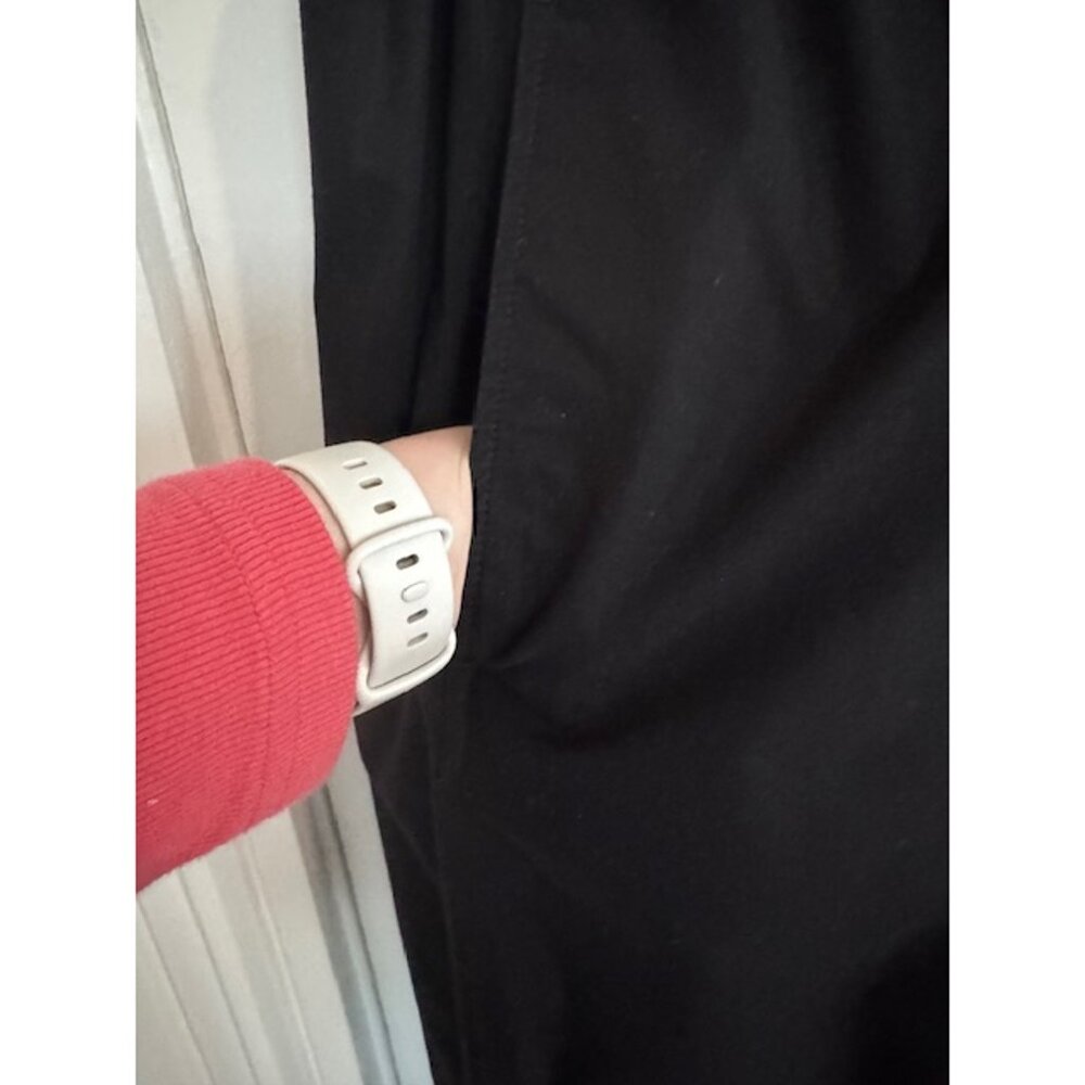 COS Drawstring Black Pants, Size Medium - image 3